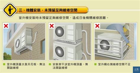 冷氣室外機安裝規定|【圖表】你的冷氣可能會被拒絕維修？兩張圖了解室外。